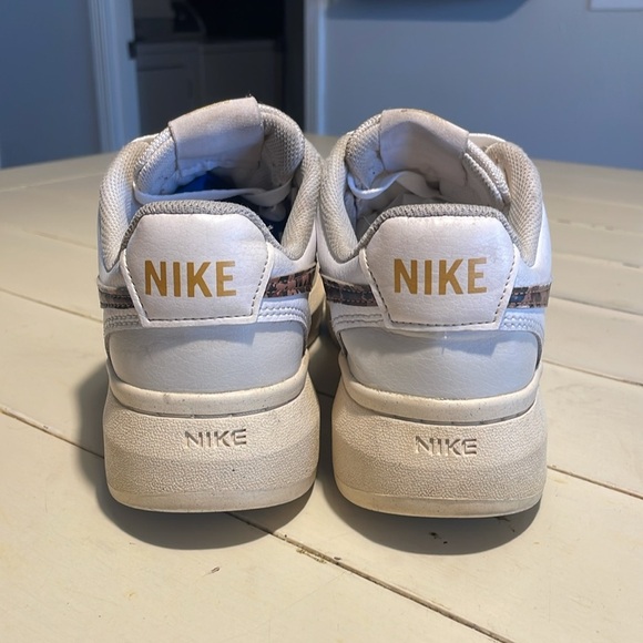 Nike Court Vision Alta Platform Cheetah Print Lace Up Low Top Sneakers 9.5 - Picture 5 of 12